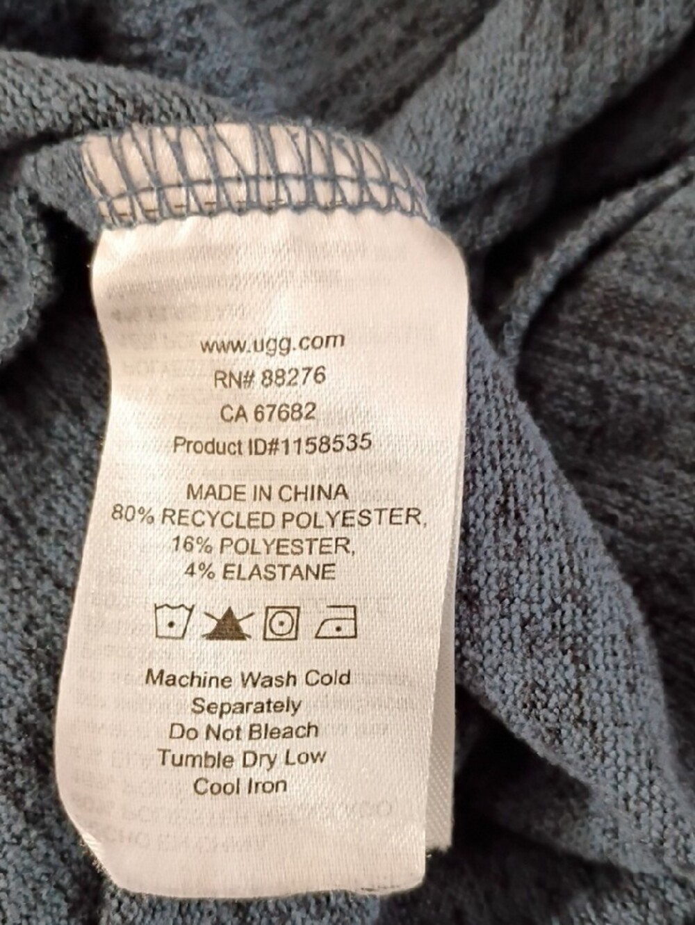 UGG Pajama Set Size XL Slate Blue Long Sleeve - Picture 11 of 11